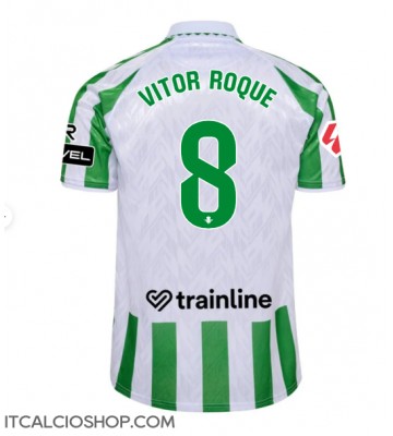 Real Betis Vitor Roque #8 Prima Maglia 2024-25 Manica Corta
